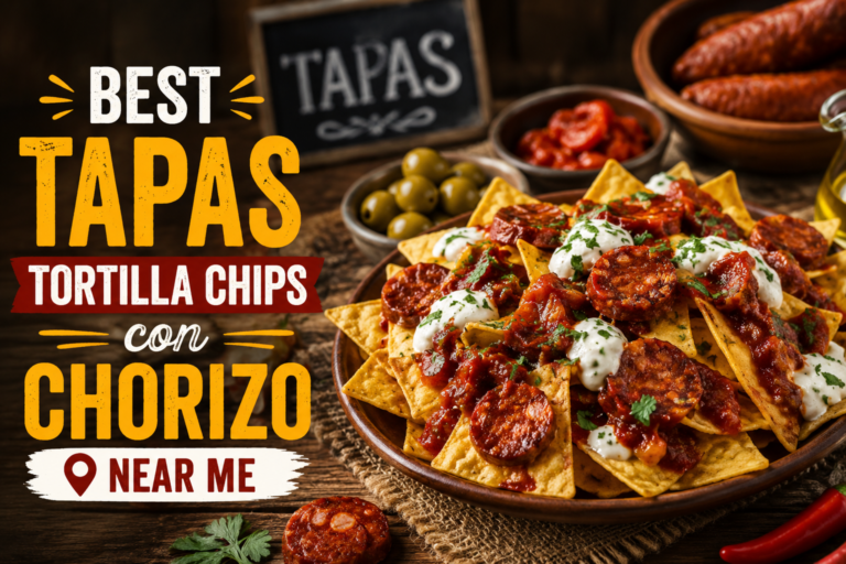 Best Tapas Tortilla Chips Con Chorizo Near Me